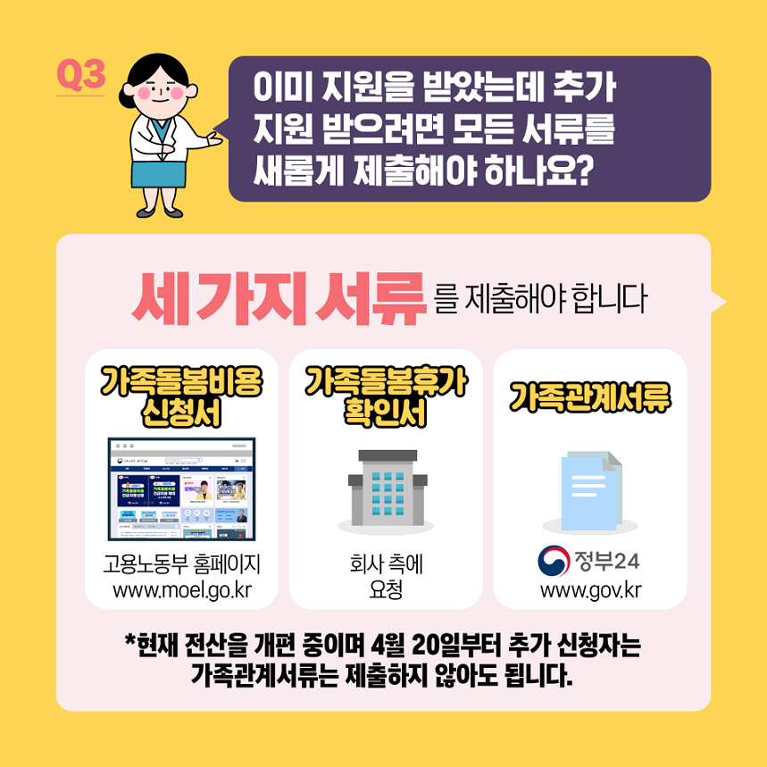 가족돌봄비용 지원 확대