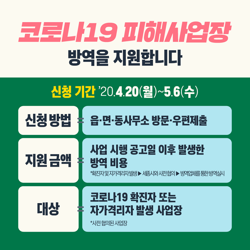 지역고용대응 특별지원사업(세종)