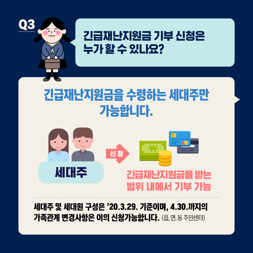 긴급재난지원금 기부 Q&A