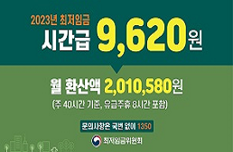 2023년 최저임금 안내