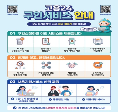 고용24구인서비스안내