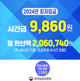 2024년 최저임금 안내